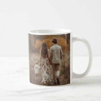 Boho-Herbst-Familienfoto-Kaffeetasse mit individue Kaffeetasse