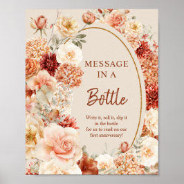 Boho Herbstgarten Gewürze Orangenrost Poster