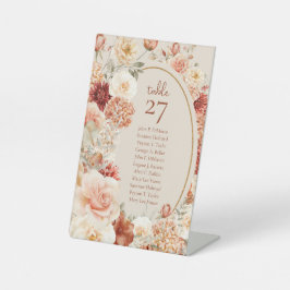 Boho Herbstgarten Gewürze Orangenrost Sockelschild