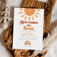 Boho Here kommt die Son Rainbow Boy Baby Shower