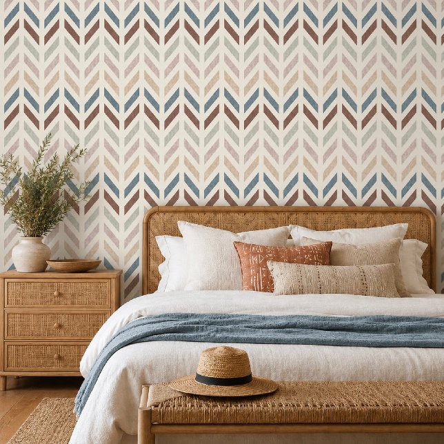 Boho-Herringbone  Tapete (Boho Herringbone Wallpaper 
)