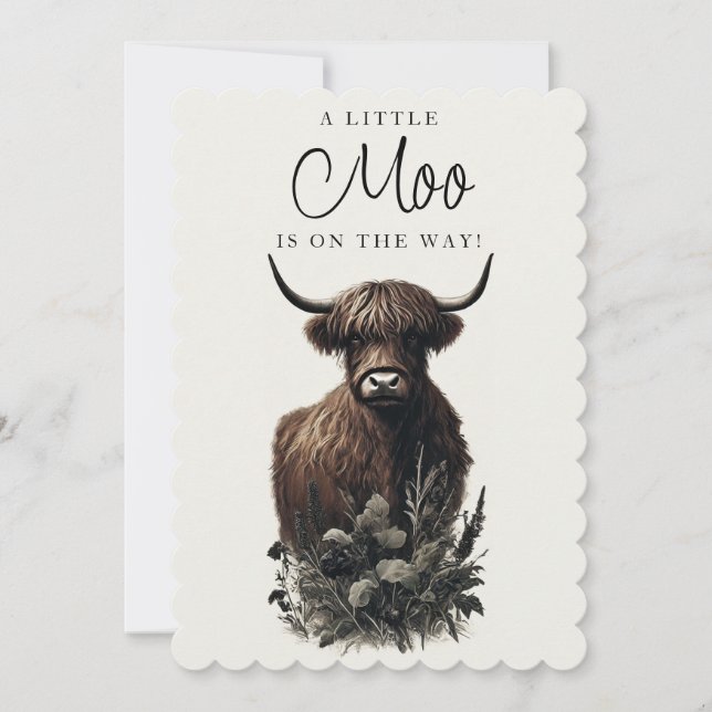 Boho Highland Cow (Vorderseite)
