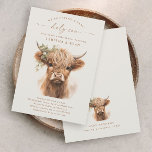 Boho Highland Cow Neutral Couples Baby Shower Einladung<br><div class="desc">Boho Highland Kuh Neutral Paares Baby Dusche Einladung. Klicken Sie auf die Schaltfläche Bearbeiten/Personalisieren,  um dieses Design anzupassen.</div>