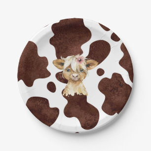 Boho Highland Cow Print Paper Teller