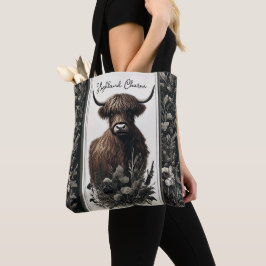 Boho Highland Cow Tasche