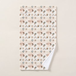 Boho-Himmels-Blumenmuster Handtuch