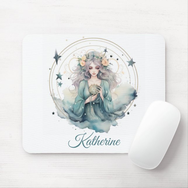 Boho Himmels-Hexen-Name Mousepad (Mit Mouse)