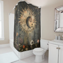 Boho Himmels-Sonne-Mond-Wildblumengarten