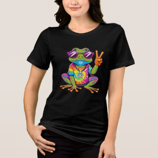Boho Hippie 60er 70er Friedenszeichen Tri-Blend Shirt