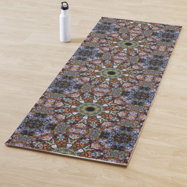 Boho Hippie Mandala Tile Abstrakt Yogamatte (Beispiel)