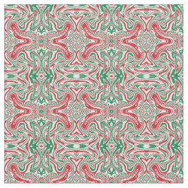 Boho Hippie Trippy Retro Wirbles Weihnachtsmuster Stoff
