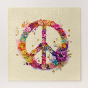 Boho Hippy 60er 70er Friedenszeichen