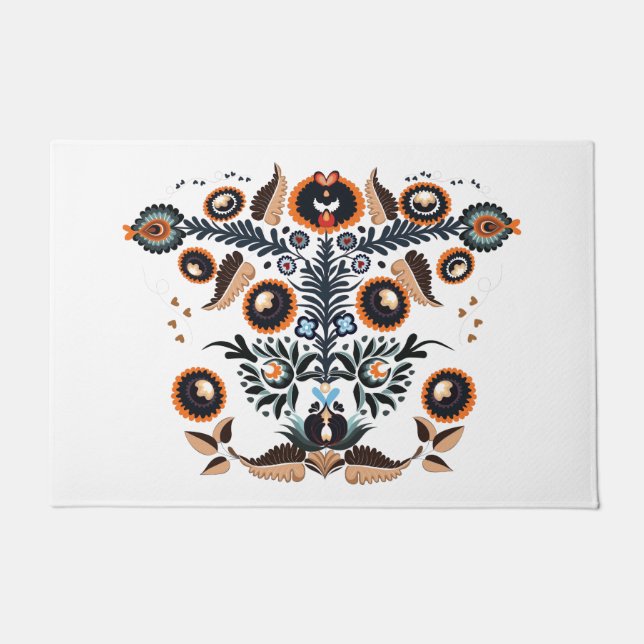 Boho Hippy Fußmatte (Vorderseite)