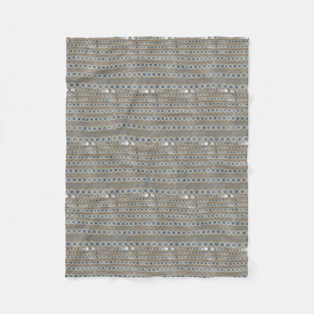 Boho, Hippy inspiriert, Groovy-Stil der 60er Jahre Fleecedecke (Vorderseite)