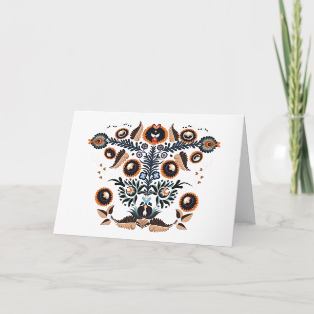 Boho Hippy Karte (Vorderseite)