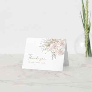 Boho-Hochzeit Dankeskarte