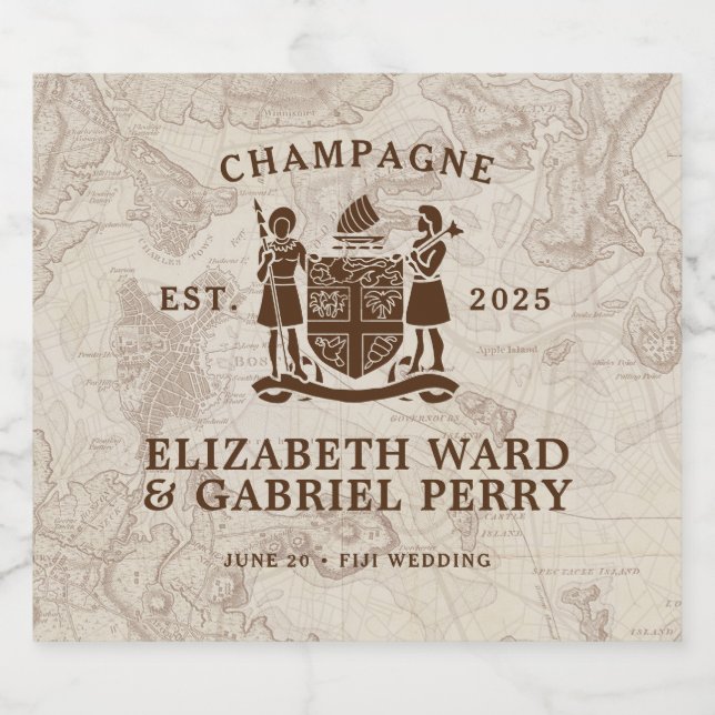 Boho Hochzeit in Urlaubsort Fiji (Einzelnes Label)