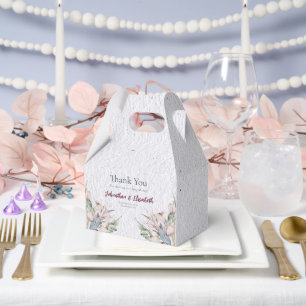Boho-Hochzeit in Wasserfarbe und Botanische Hochze Geschenkschachtel