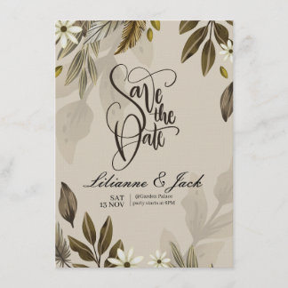 Boho-Hochzeitseinladung Einladung