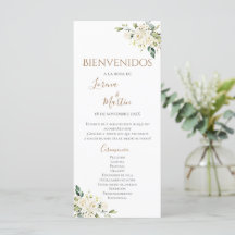 Boho Hochzeitsprogramm