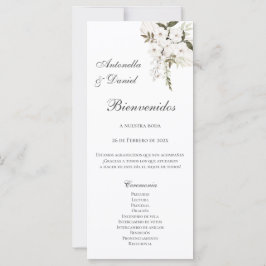 Boho Hochzeitsprogramm