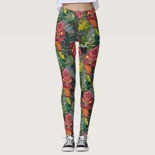 Boho-Hojas-Wald Leggings