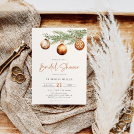 Boho Holiday Brautparty Winter Einladung