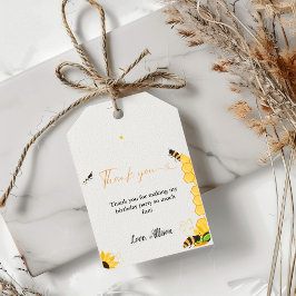 Boho Honey Bee Thema danke Ihnen Geburtstag Geschenkanhänger
