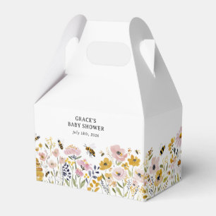 Boho HoneyBee & Wildflower-Baby-Party Geschenkschachtel