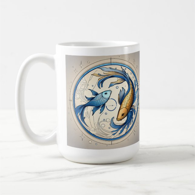 Boho horoskop pisfarbig kaffeetasse (Links)