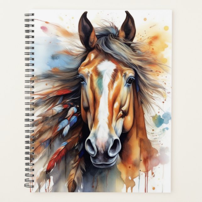 Boho Horse Planner Planer (Vorderseite)