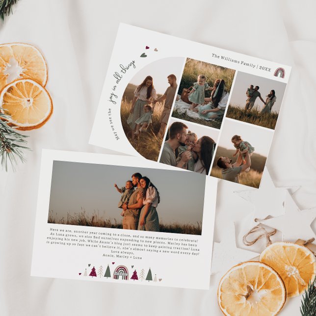 Boho hört Freude in allem Sechs Foto Weihnachten (Von Creator hochgeladen)