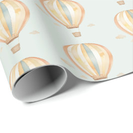 Boho Hot Air Ballon Geschenkpapier