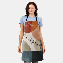 Boho Individuelle Name Schürze