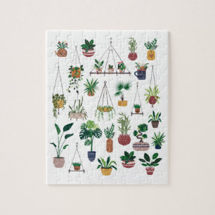 Boho-Indoor-Outdoor-Pflanzenillustrationskunst