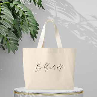 Boho Inspirational Quotes Jumbo Stoffbeutel