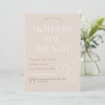 Boho Inspiriert Mütter Tag Brunch Einladung