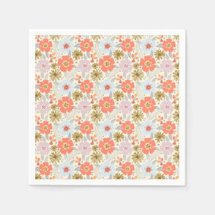 Boho Inspirierte Blumenmuster Napkins Serviette