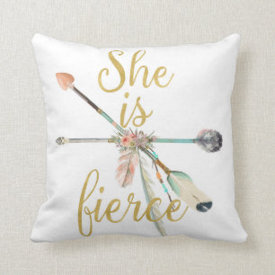 Boho ist sie heftiger Pfeil-Stammes- Kissen