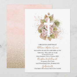 Boho Join uns für eine Taufe der Einladung