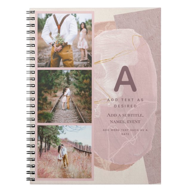 BOHO Journal-Geschenk Personalisiert Abstrakt Blus Notizblock (Vorderseite)