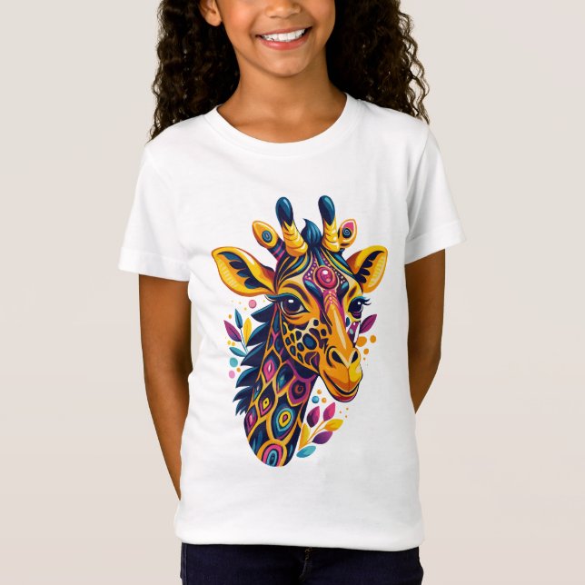 Boho Jungle Giraffe T-Shirt (Vorderseite)