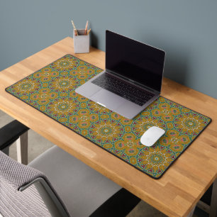 Boho-Juwel-Mandala-Muster Schreibtischunterlage