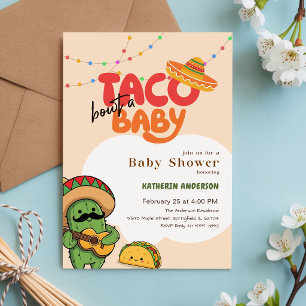 Boho-Kaktus-Fiesta – Ein Baby-Shower-Taco Einladung