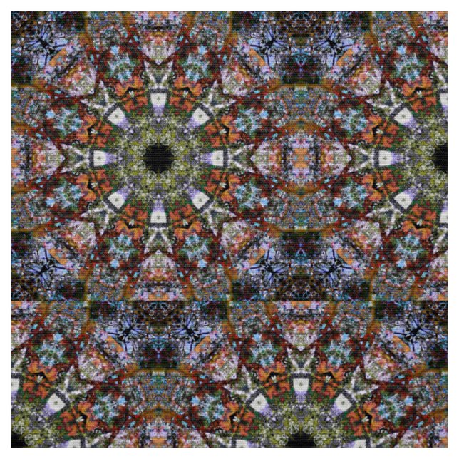 Boho Kaleidoskop Mandala Moderne Hippie Stoff (Muster)