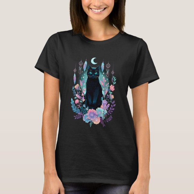 Boho-Katze T-Shirt (Vorderseite)