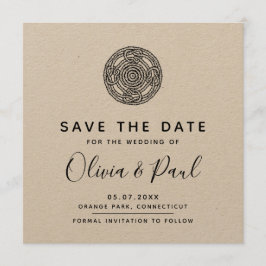 Boho keltic Style Save the Date Wedding Card Einladung