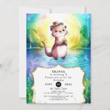 Boho Kids Otter Birthday