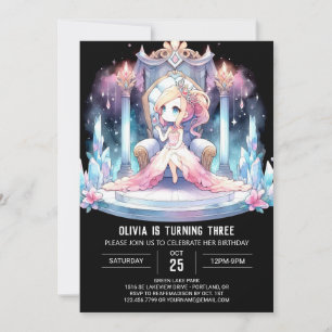 Boho Kids Princess Birthday Einladung