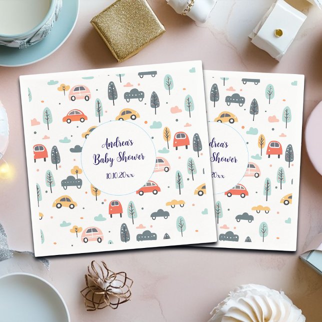 Boho Kinder Kinderwagen, Bäume & Wolken Muster Kin Serviette (Von Creator hochgeladen)